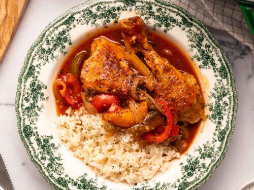 Poulet basquaise